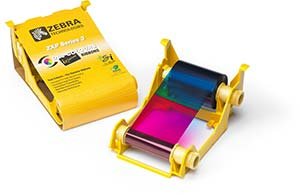 Amazon.com : Zebra YMCKO 350 Image "True Colors" Card Printer Ribbon