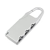 uxcell 3桁ダイヤル式 ロック 　セキュリティロック　金属　シルバートーン　 持ちやすい　盗難防止