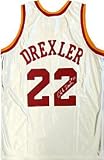 Clyde Drexler Autographed / Signed Houston Rockets Jersey