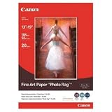 Canon Fine Art Paper Photo Rag, 13 x 19 Inches, 20 Sheets (0587B009)