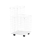 Safco 3088 Graduated, Mobile Wire Roll File, 24 3-1/8 Square Bins, 21w x14d x31-3/4h, White