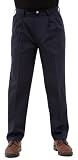 Wrangler Rugged Wear Men's Relaxed Fit Casual Pant with Teflon Coating, Navy