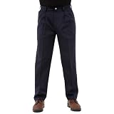 Wrangler Rugged Wear Mens Relaxed Fit Casual Pant with Teflon Coating, Navy by Wrangler