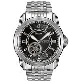Bulova Men's Automatic Mechanical Bracelet Black Dial Watch #96A106