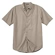 Mens Short Sleeve Cotton Twill Shirt