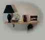 Wild Zoo Furniture WALL SHLF MPL-BRN-WZ Wall Shelf in Maple with Brown Trim