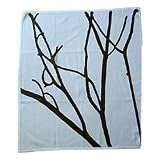 Blue Twig Cashmere Baby Receiving Blanket by Lucky Jade