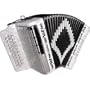 SofiaMari SM-3112 31-Button 12 Accordion GCF (White Pearl)