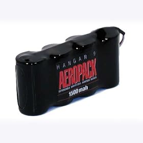 Aeropack Receiver 1500mAh NiCD FUT J, Flat by Hangar 9