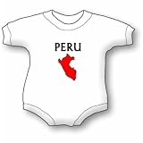 Peru Map T Baby Ultrasoft Onesie