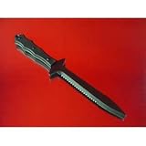 Beshara XSF-1, Black Blade, Black G-10 Handle, Serr., Sheath