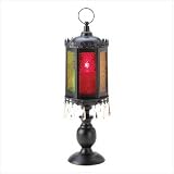 Exotic Pedestal Lantern Candle Holder Lamp Home Decor
