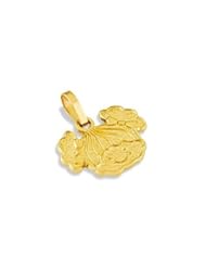 Childrens 14k Yellow Gold Little Girl Smile Pendant