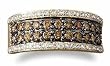 14K Yellow Gold Brown and White Diamond Band