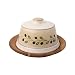 Olivia Cheese Bell with Acacia base 10772