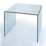 IMAGE OF BH Design C26A Waterfall Bent Glass End Table