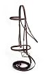 SILVER FOX Braided Show Snaffle Bridle
