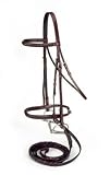 SILVER FOX Braided Show Snaffle Bridle