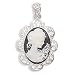 Cameo Pendant with Filigree Edge