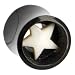 7/16" Gauge Star Buffalo Horn Bone Plug