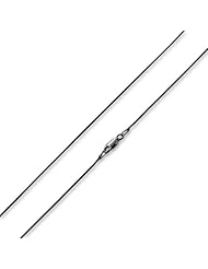 Black Rhodium Plated Sterling Silver Italian Snake Chain 1.1MM ( 16", 18", 20" 22", 24", 30" Inch Lengths)