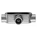 Cooper Crouse-Hinds X125M-HDG Type x Conduit Outlet Body 1-1/4 Inch Hub Form 5 Malleable Iron Neoprene Gasket Hot-Dip Galvanized