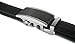 Squeple Men's Automatic Buckle Leather Belt 3.5CM Width Black