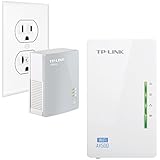 TP-LINK TL-WPA4220KIT ADVANCED AV500 Wi-Fi Powerline Extender Starter Kit with 2 LAN Ports, Up to 300Mbps Wireless