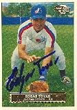 Edgar Tovar, Jamestown Expos - Expos Affiliate, 1993 Fleer Excel Autographed Card