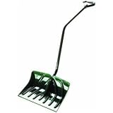 Suncast SC3250 18-Inch Snow Shovel/Pusher Combo with Ergonomic Shaped Handle And Wear Strip, Green