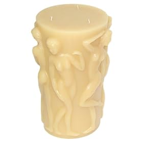 Sculpted Female Decorative Hand-made Unscented Candle Lamp X large - 8
