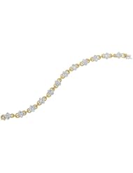 Diamond 18k Two Tone Gold Bracelet