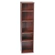 Bush Furniture Series C Open Single 72"H 4 Shelf Wood Bookcase in Hansen Cherry
