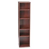 Bush&reg; Series C Open Single Bookcase, 5 Shelves, 17-7/8w x 15-3/8d x 72-7/8h, DCY