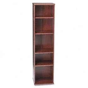 BUSH INDUSTRIES Series C Open Single Bookcase, 5 Shelves, 17-7 8w x 15-3 8d x 72-7 8h, DCY by Bush