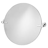 :USE Nuovo Large Round Swivel Mirror, Polished Chrome by 
