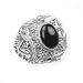 Jewelry : Sterling Silver Black ONYX Poison BOX Ring