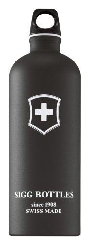 Sigg Bottle City World Distinctively Swiss 1.0l Black Skin Travel
