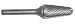 Champion USL4 Contractor Series Bright Finish Burs Solid Carbide 14 Deg. Taper Radius End 3/8