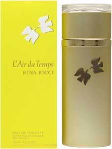 L'air du Temps by Nina Ricci for Women 2.5 oz Eau de Toilette Spray Refillable Metal Case