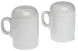 Fiesta Pearl Gray 756 4-1 2-by-4-Inch Stovetop Salt and Pepper Se