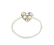 Toe Ring - T30 - Crystal Illusion - Small Heart ~ Clear AB