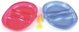 THE FIRST YEARS TAKE AND TOSS DOUBLE DUTY PLATES 2 PER PACK+ BONUS FORK