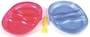 The First Years Take and Toss Double Duty Plates 4 Pack, Red/Blue