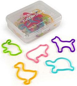 Animal Rubber Bands PET Set Silicone Made in Japan