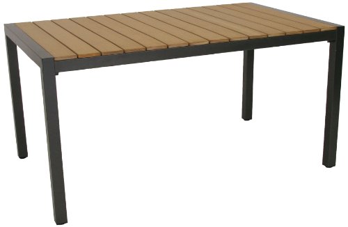 Greemotion 427554 Alutisch Tivoli mit Resin Teaklattung 150 cm anthrazit Preisvergleich