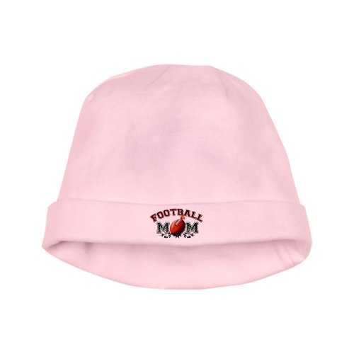 Artsmith, Inc. Baby Hat Football Mom with Ivy - Petal Pink