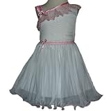 Girls White Sheer Dress with Ruffles (Size 3T, 4T, 5 years)
