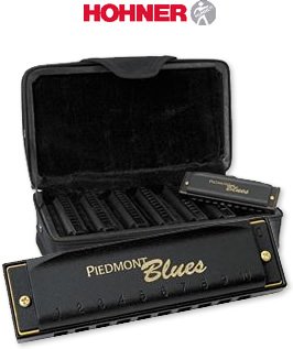 Childrens Toyshop  Third Party New : Hohner Piedmont Blues Harmonica Set