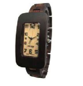 Tense Two Tone Rectangular Oblong Wood Watch Ladies L8221DS ANLF